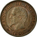 Coin, France, Napoleon III, Napoléon III, Centime, 1857, Bordeaux, AU(50-53)
