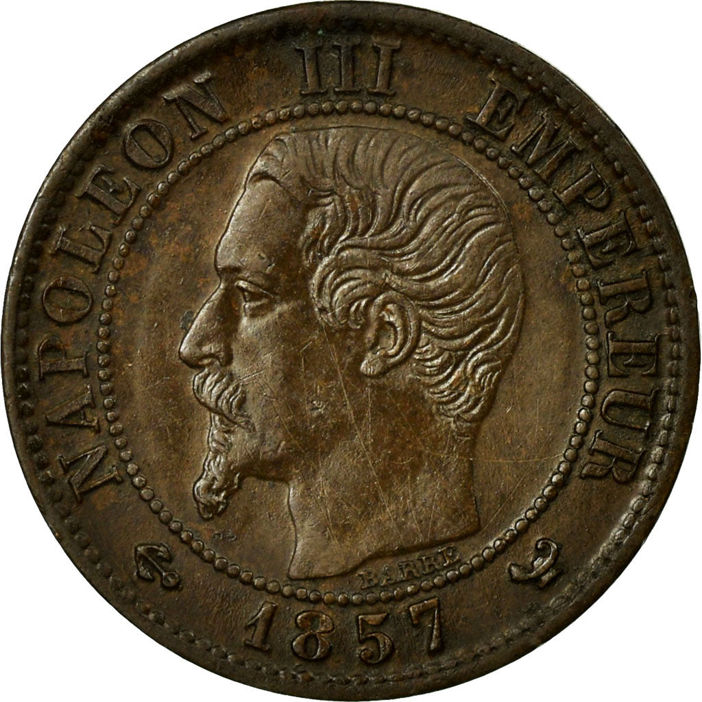 Munten, Frankrijk, Napoleon III, Napoléon III, Centime, 1857, Lille, ZF+