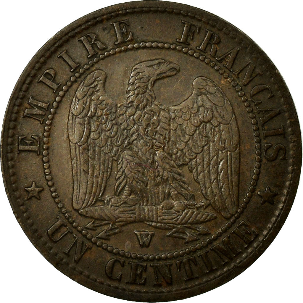 Munten, Frankrijk, Napoleon III, Napoléon III, Centime, 1857, Lille, ZF+