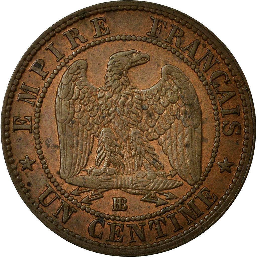 Moneta, Francja, Napoleon III, Napoléon III, Centime, 1862, Strasbourg
