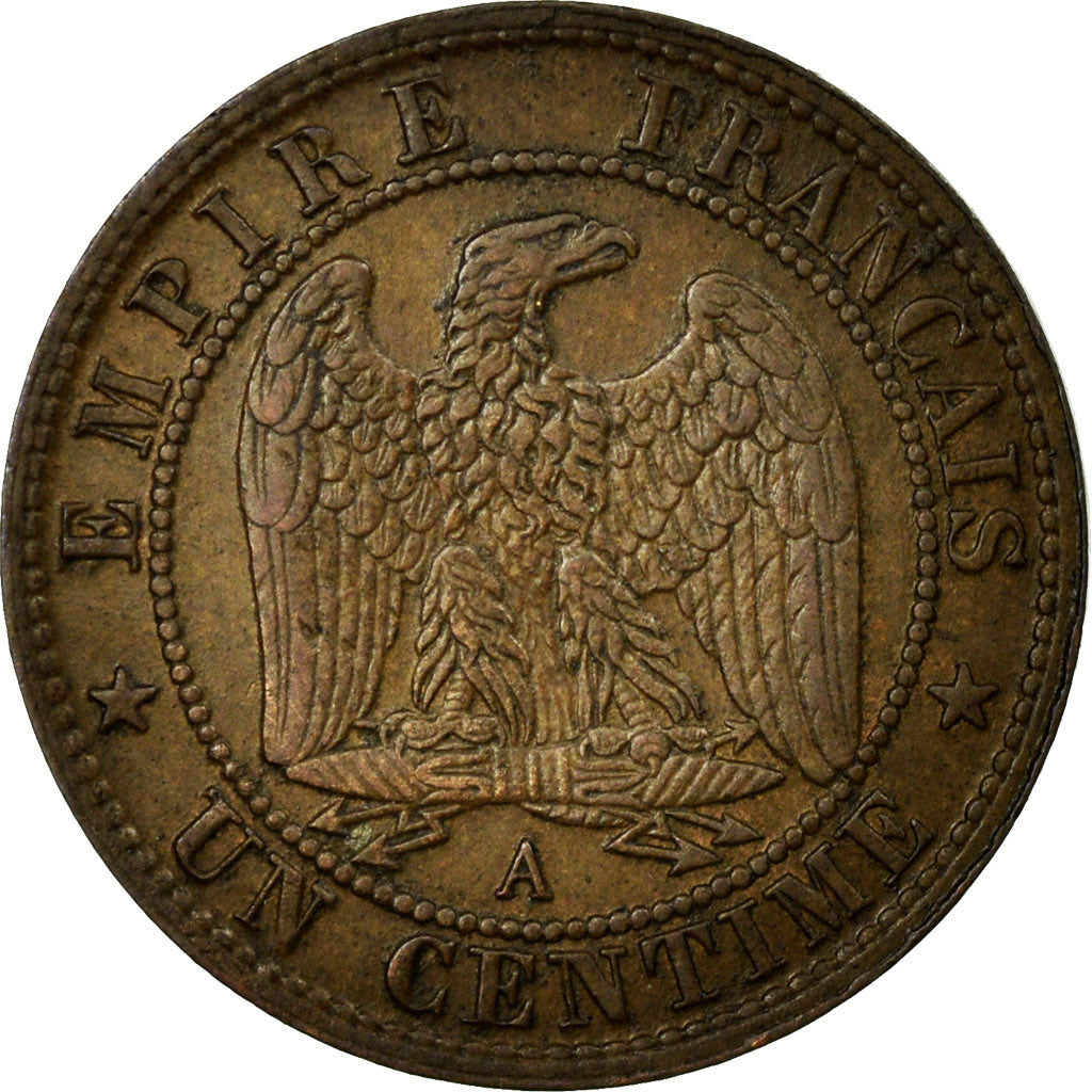 Coin, France, Napoleon III, Napoléon III, Centime, 1870, Paris, AU(55-58)