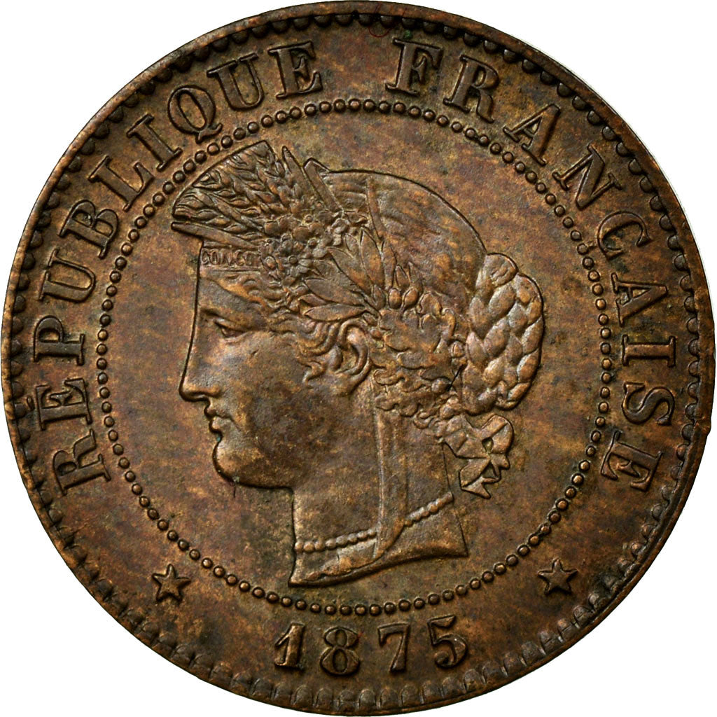 Coin, France, Cérès, Centime, 1875, Paris, AU(50-53), Bronze, KM:826.1