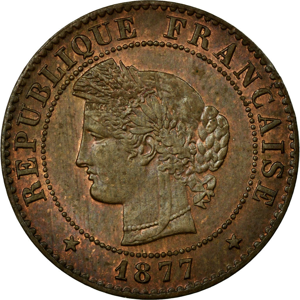 Moneta, Francia, Cérès, Centime, 1877, Paris, SPL-, Bronzo, KM:826.1