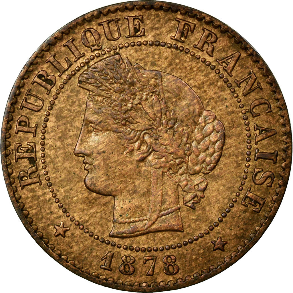Coin, France, Cérès, Centime, 1877, Paris, AU(55-58), Bronze, Gadoury:88