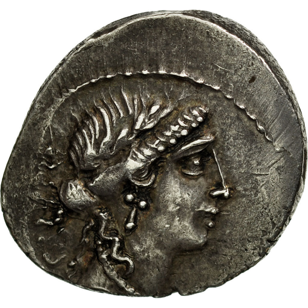 Acilia, Denarius, 49 BC, Rome, Silver, AU(50-53), Crawford:442/1a
