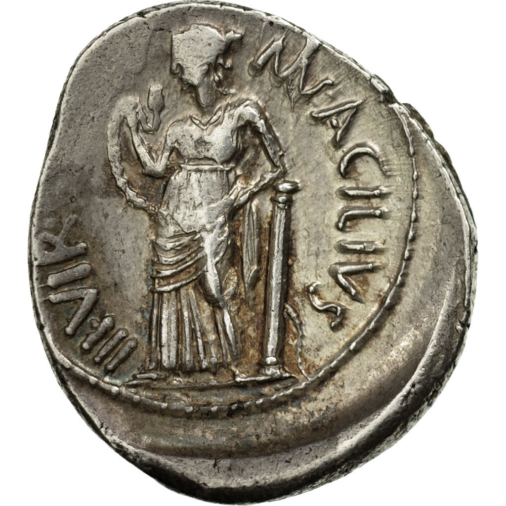 Acilia, Denarius, 49 BC, Rome, Silver, AU(50-53), Crawford:442/1a