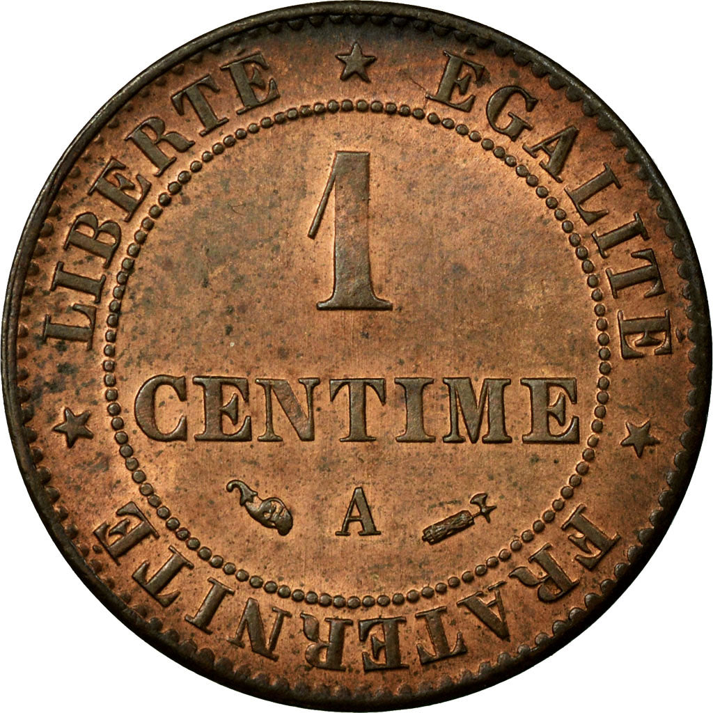 Coin, France, Cérès, Centime, 1884, Paris, MS(60-62), Bronze, Gadoury:88