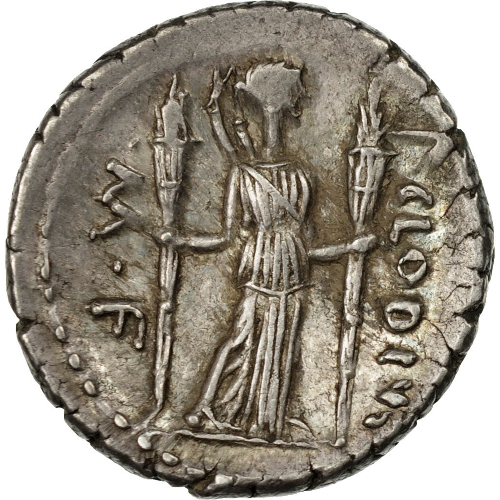 Claudia, Denarius, 42 BC, Rome, Silver, AU(55-58), Crawford:494/23