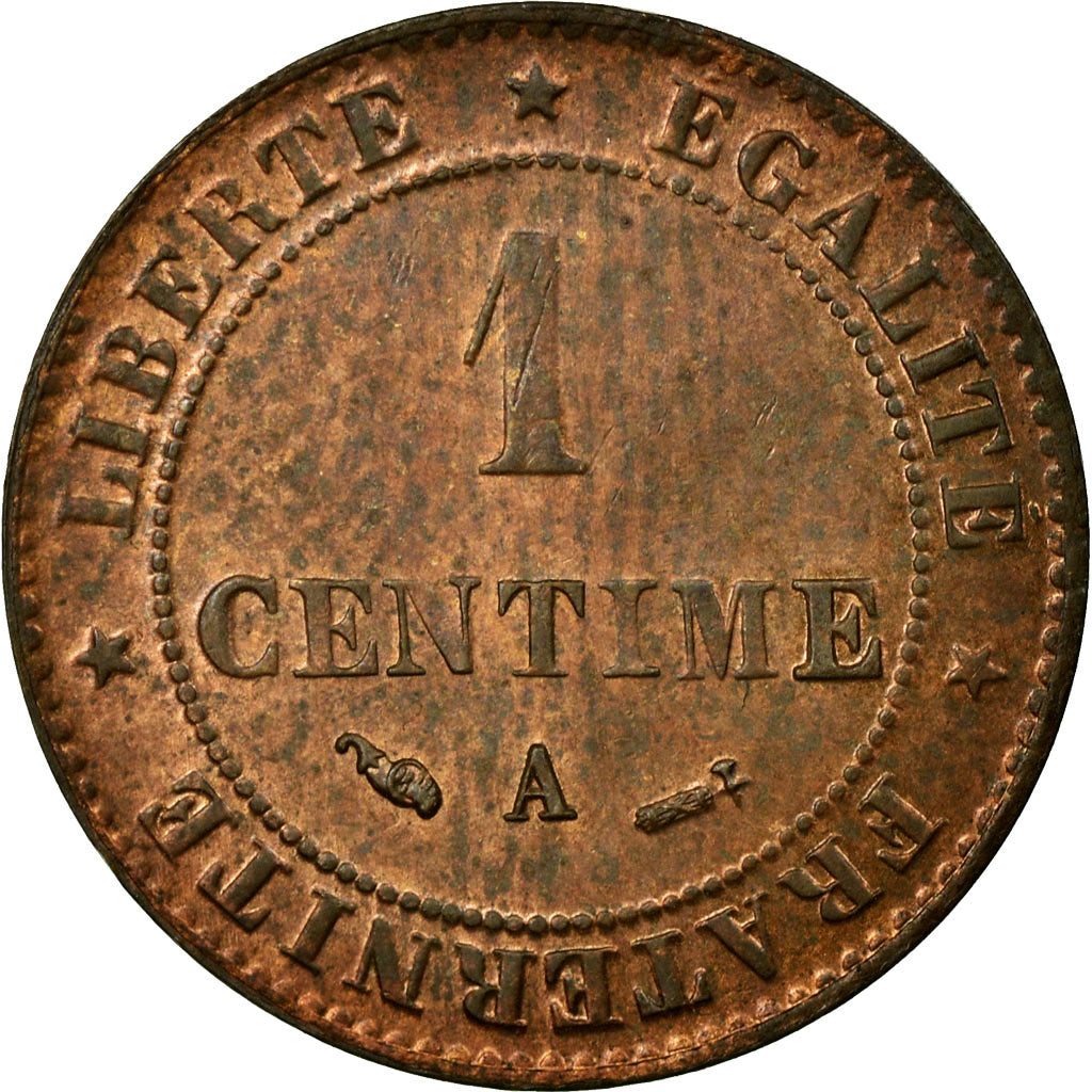 Coin, France, Cérès, Centime, 1884, Paris, MS(60-62), Bronze, KM:826.1