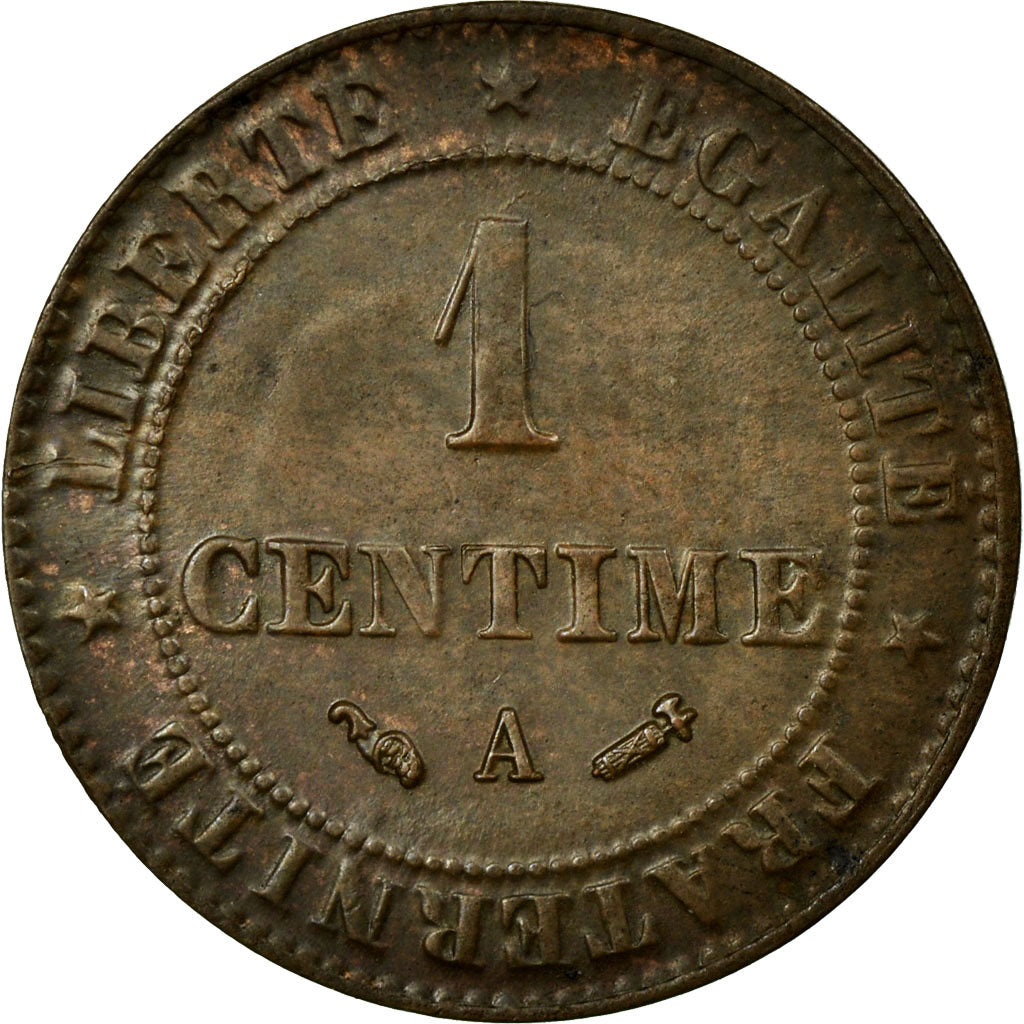 Coin, France, Cérès, Centime, 1885, Paris, MS(60-62), Bronze, Gadoury:88