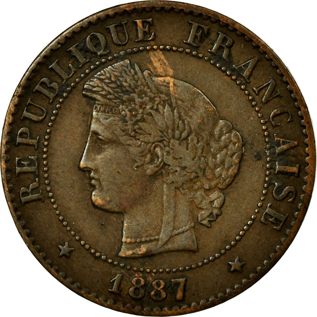 Coin, France, Cérès, Centime, 1887, Paris, EF(40-45), Bronze, KM:826.1
