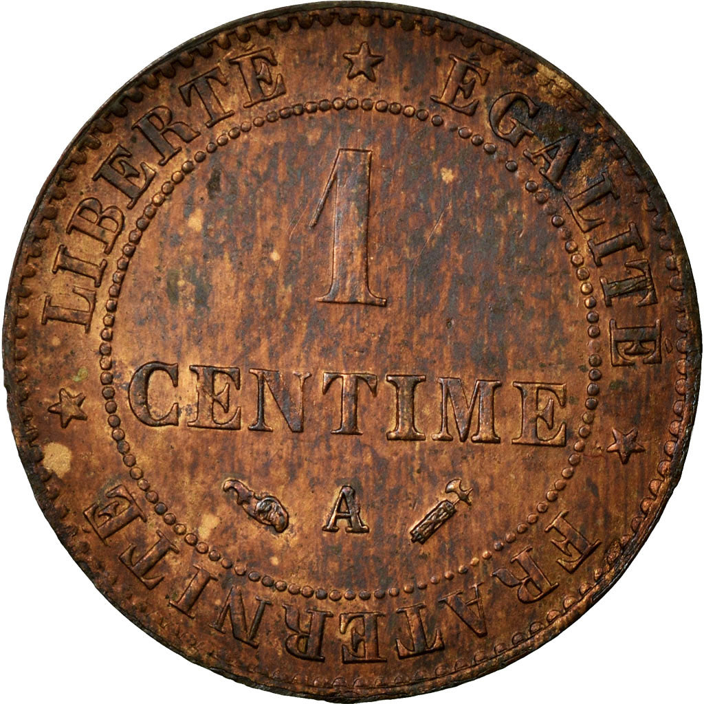 Coin, France, Cérès, Centime, 1887, Paris, MS(60-62), Bronze, KM:826.1