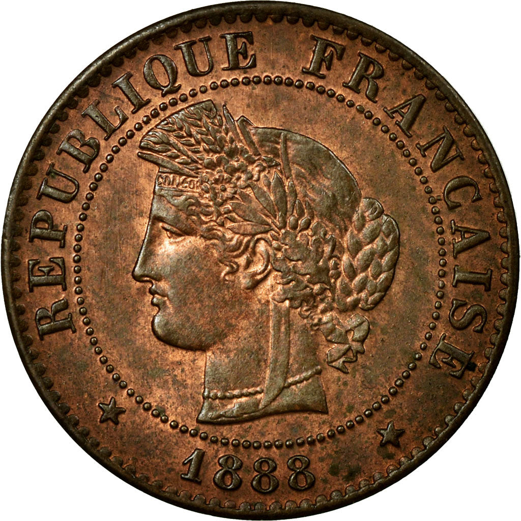 Coin, France, Cérès, Centime, 1888, Paris, AU(55-58), Bronze, KM:826.1