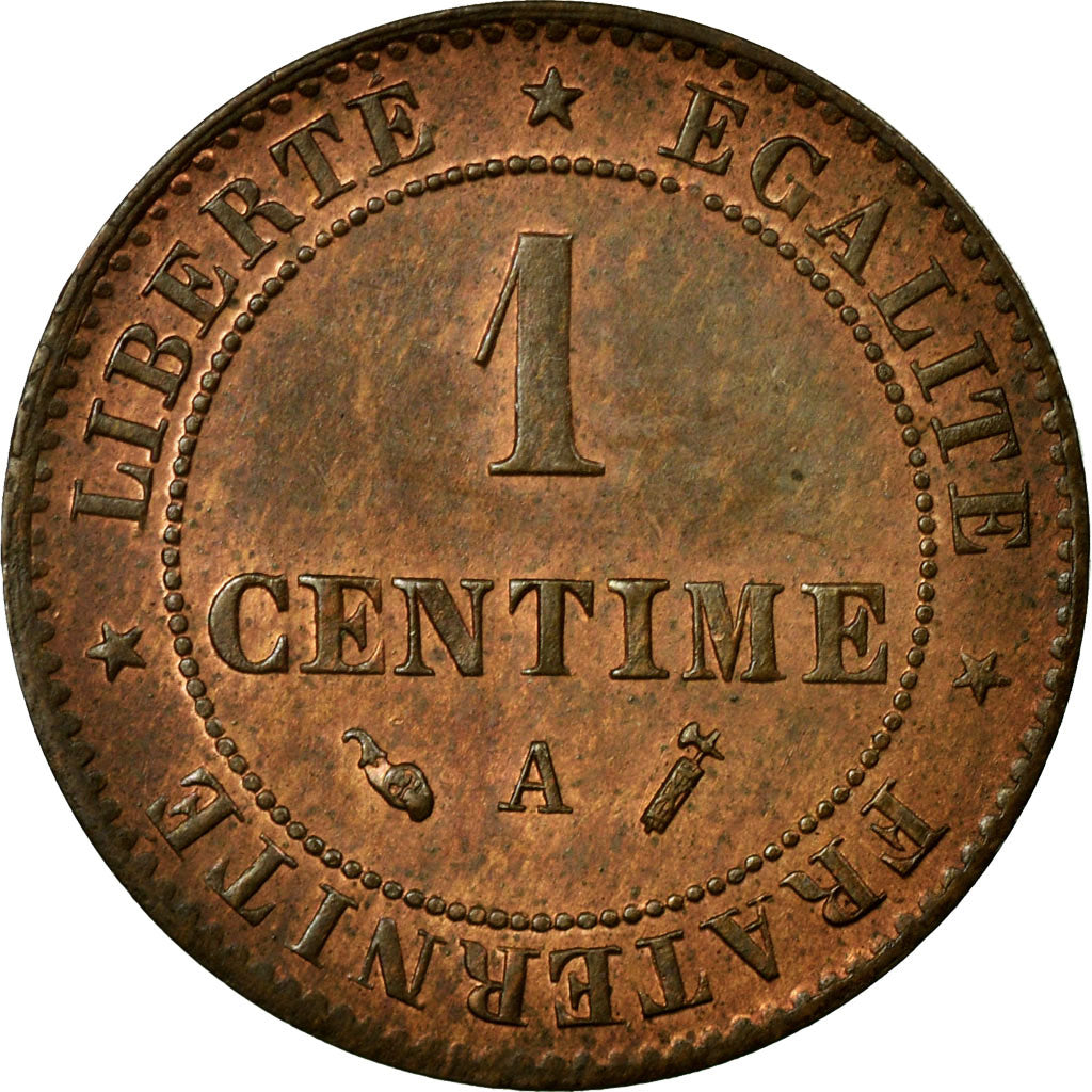 Coin, France, Cérès, Centime, 1888, Paris, AU(55-58), Bronze, KM:826.1