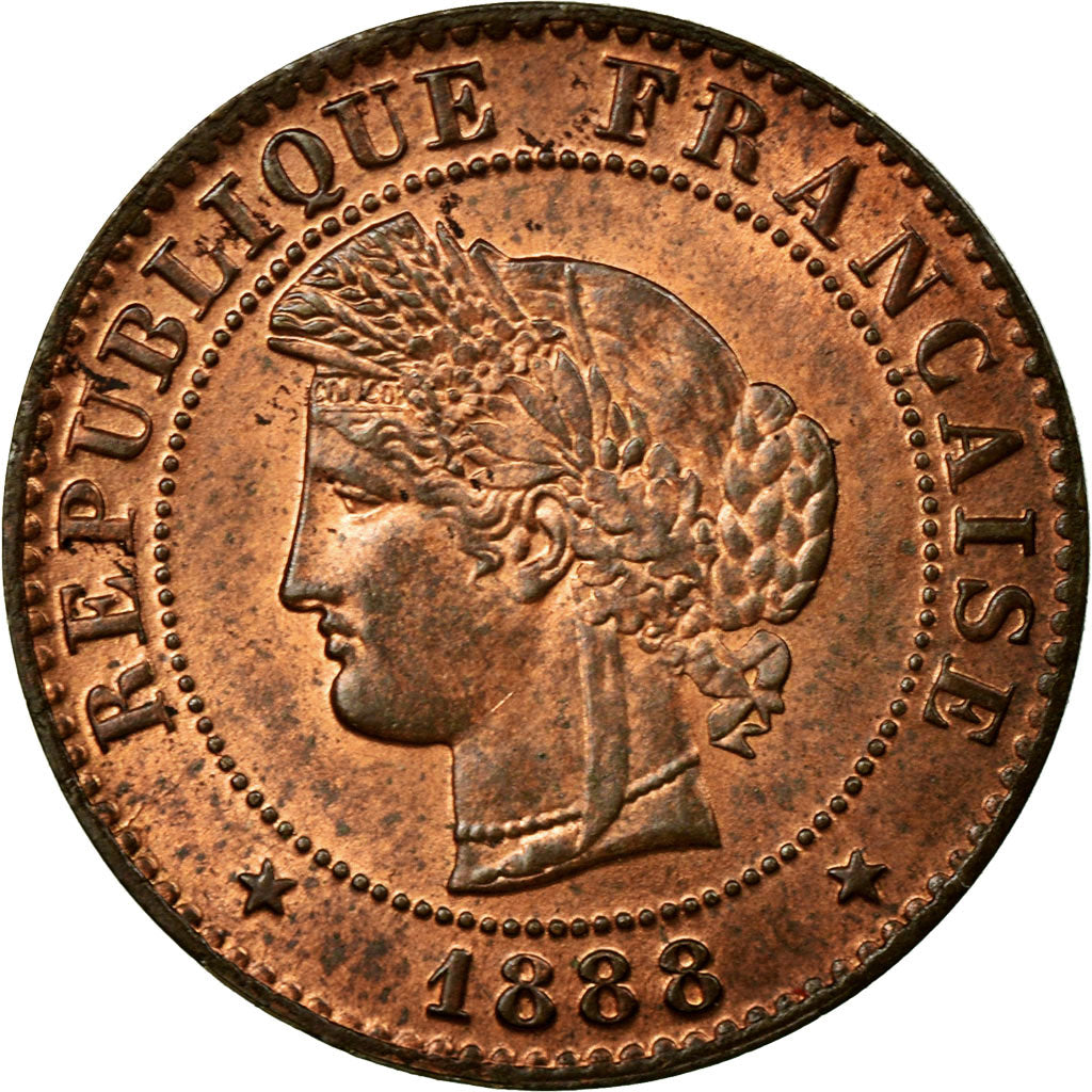 Coin, France, Cérès, Centime, 1888, Paris, MS(65-70), Bronze, Gadoury:88