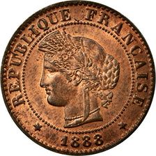 Coin, France, Cérès, Centime, 1888, Paris, MS(65-70), Bronze, Gadoury:88