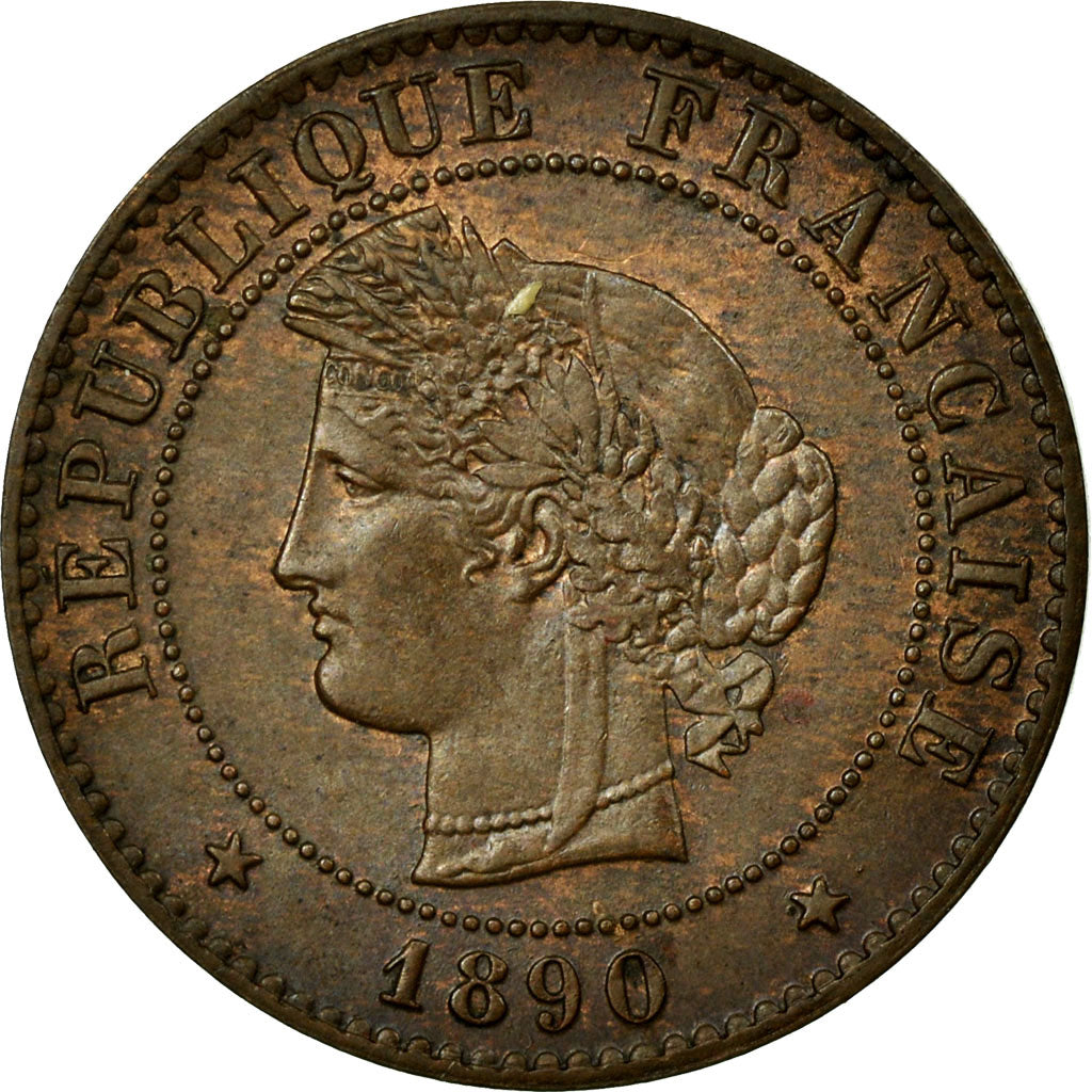 Moneda, Francia, Cérès, Centime, 1890, Paris, EBC, Bronce, Gadoury:88