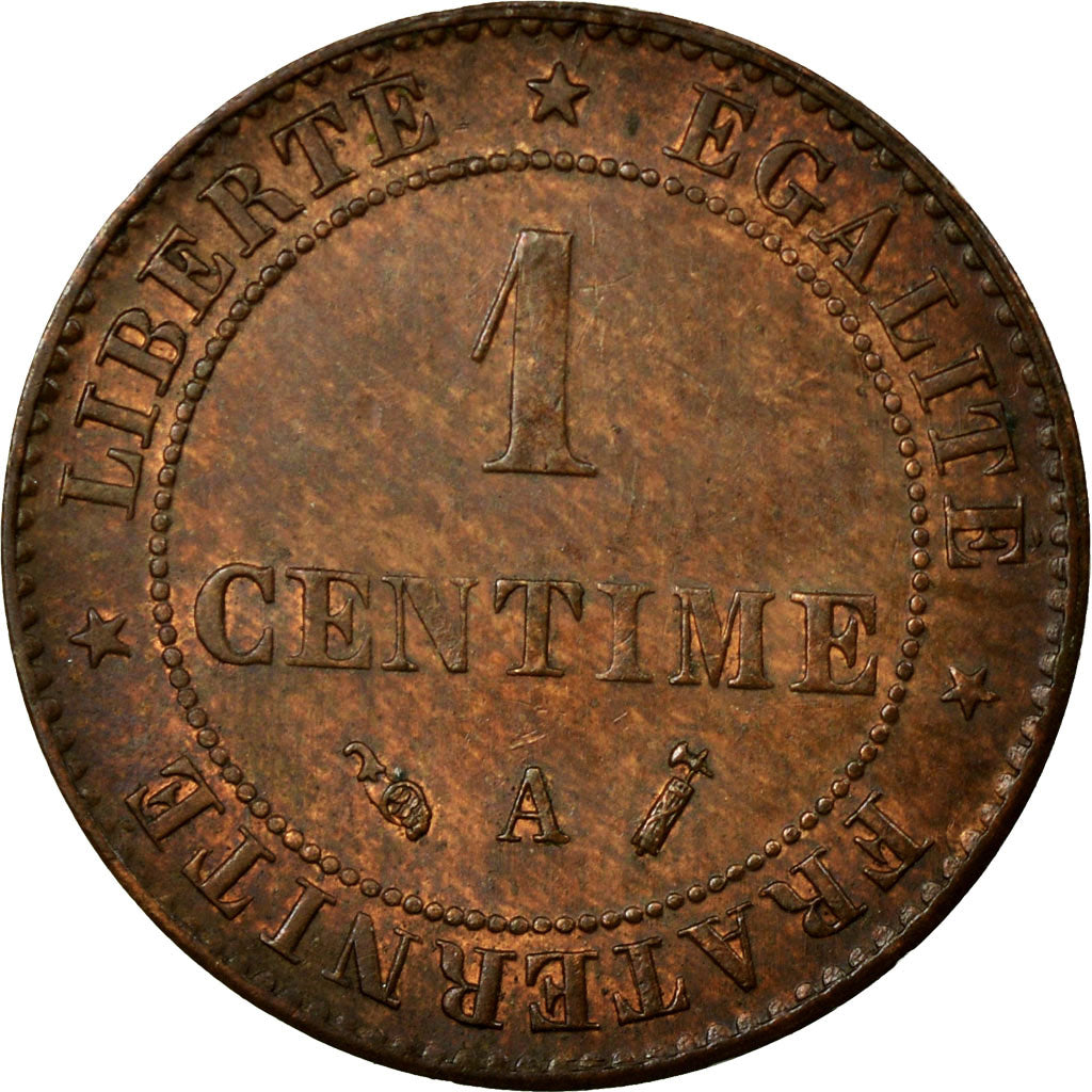Coin, France, Cérès, Centime, 1891, Paris, MS(60-62), Bronze, KM:826.1