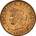Coin, France, Cérès, Centime, 1892, Paris, MS(60-62), Bronze, KM:826.1