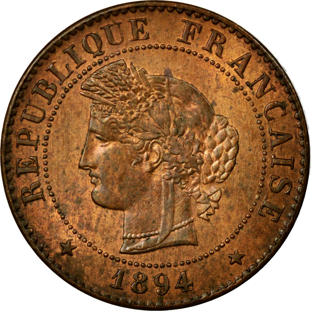 Coin, France, Cérès, Centime, 1894, Paris, MS(60-62), Bronze, Gadoury:88