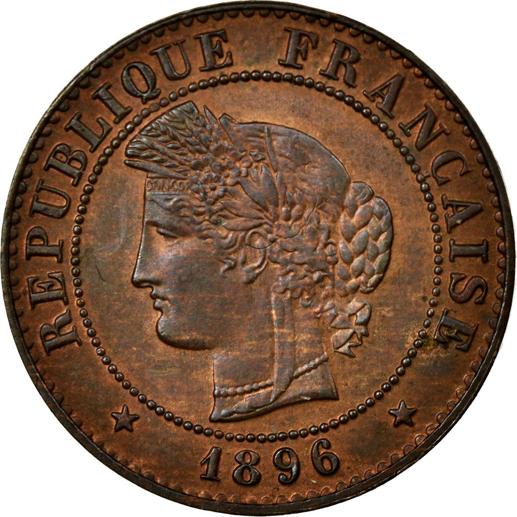 Coin, France, Cérès, Centime, 1896, Paris, MS(60-62), Bronze, Gadoury:88