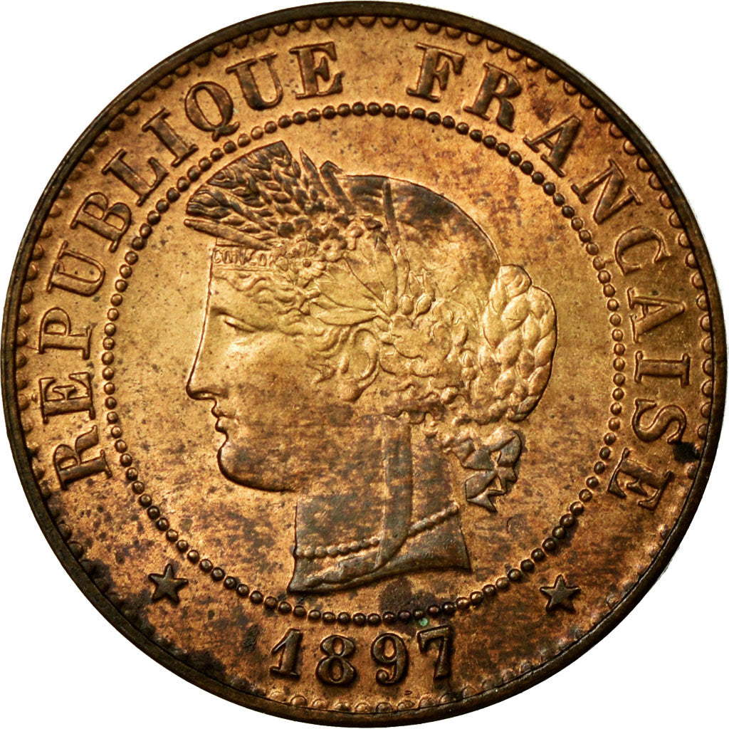 Monnaie, France, Cérès, Centime, 1897, Paris, SUP, Bronze, Gadoury:88