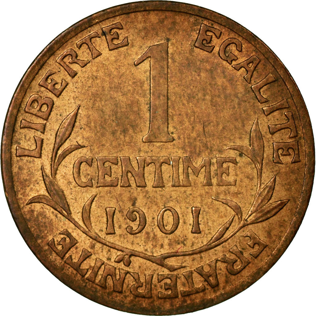 Coin, France, Dupuis, Centime, 1901, Paris, AU(55-58), Bronze, KM:840
