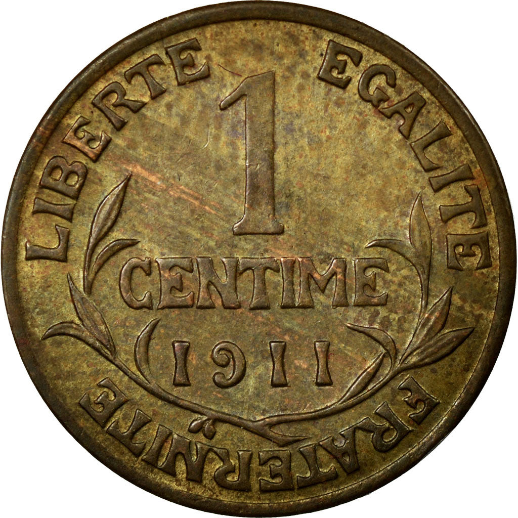 Coin, France, Dupuis, Centime, 1911, AU(55-58), Bronze, Gadoury:90