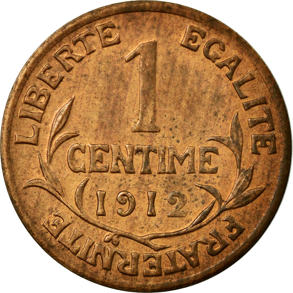 Coin, France, Dupuis, Centime, 1912, AU(55-58), Bronze, Gadoury:90