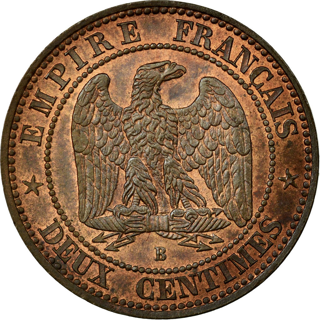 Monnaie, France, Napoleon III, Napoléon III, 2 Centimes, 1853, Rouen, SUP+