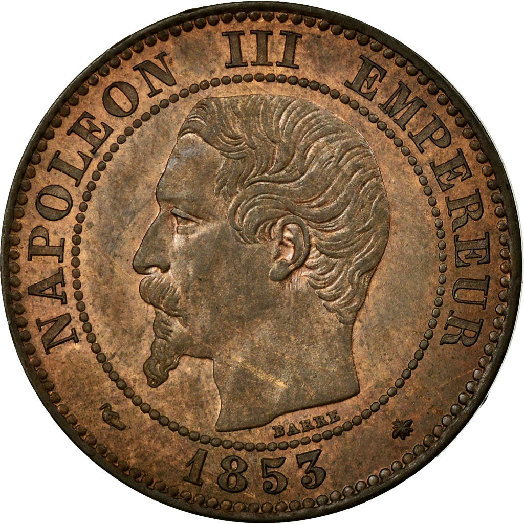 Monnaie, France, Napoleon III, Napoléon III, 2 Centimes, 1853, Strasbourg