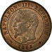 Monnaie, France, Napoleon III, Napoléon III, 2 Centimes, 1853, Strasbourg