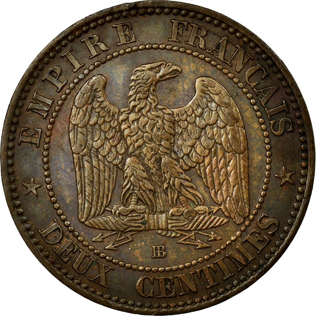 Coin, France, Napoleon III, Napoléon III, 2 Centimes, 1853, Strasbourg