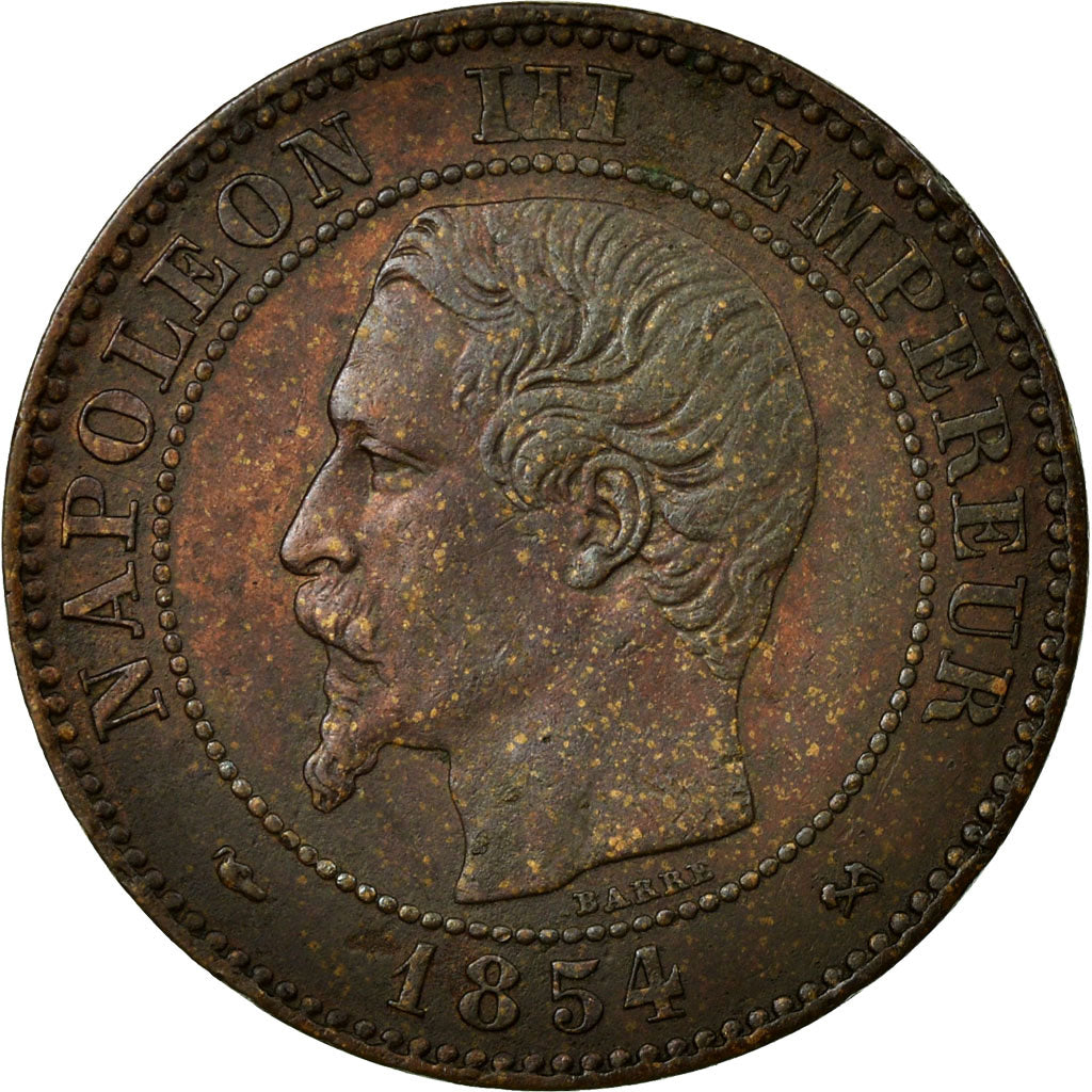 Coin, France, Napoleon III, Napoléon III, 2 Centimes, 1854, Rouen, AU(50-53)
