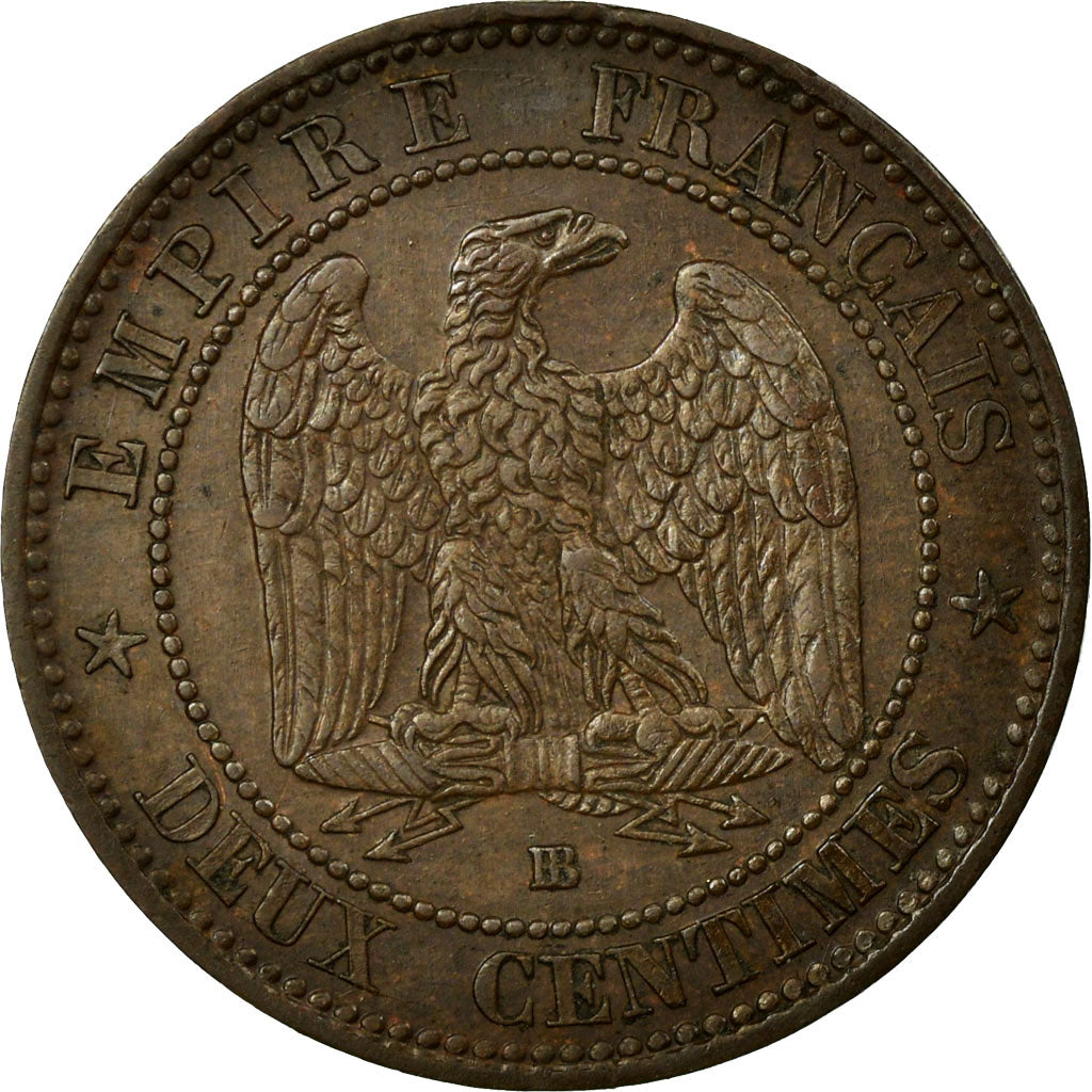 Monnaie, France, Napoleon III, Napoléon III, 2 Centimes, 1854, Strasbourg