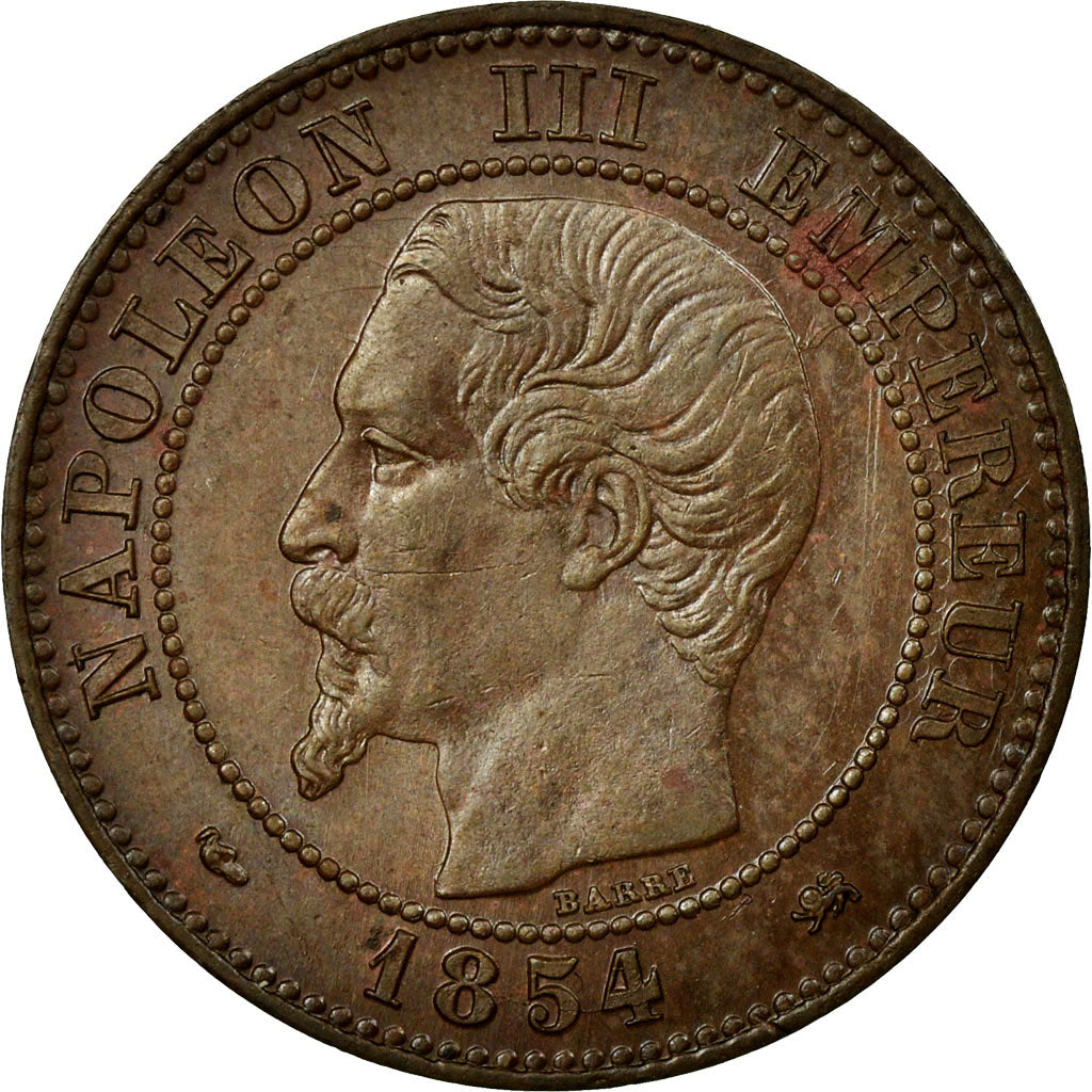 Coin, France, Napoleon III, Napoléon III, 2 Centimes, 1854, Lyon, AU(55-58)