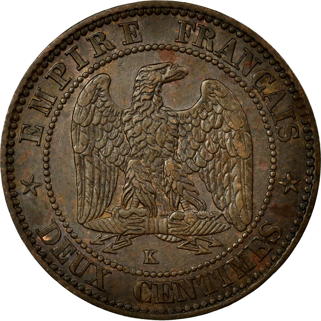 Munten, Frankrijk, Napoleon III, Napoléon III, 2 Centimes, 1854, Bordeaux, ZF+