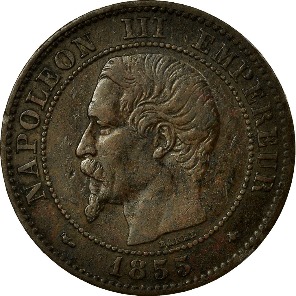 Coin, France, Napoleon III, Napoléon III, 2 Centimes, 1855, Strasbourg