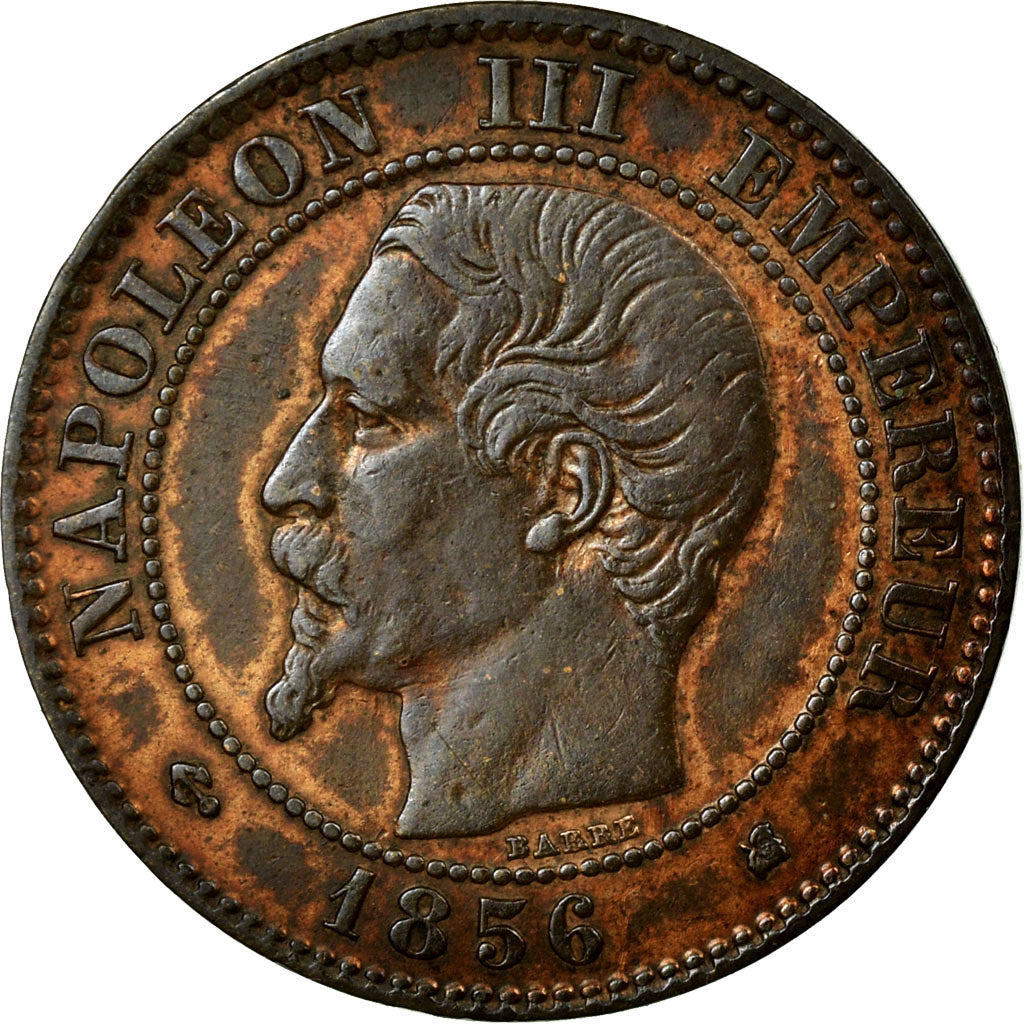 Moneta, Francja, Napoleon III, Napoléon III, 2 Centimes, 1856, Bordeaux