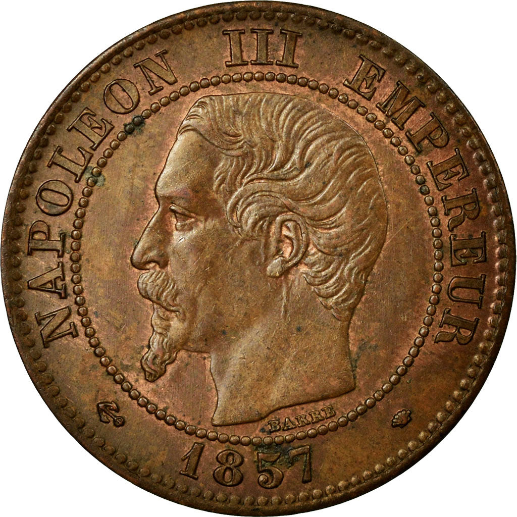 Monnaie, France, Napoleon III, Napoléon III, 2 Centimes, 1857, Marseille, SUP