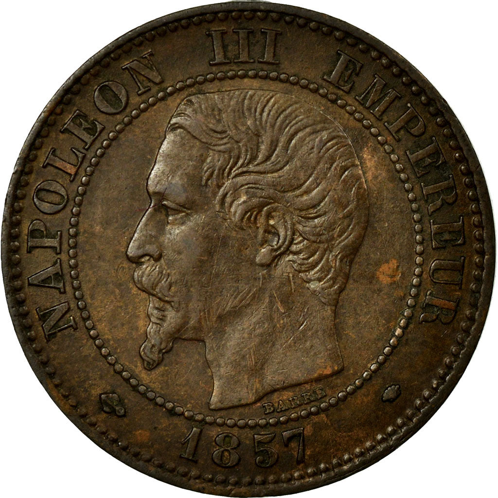 Monnaie, France, Napoleon III, Napoléon III, 2 Centimes, 1857, Marseille, TTB+