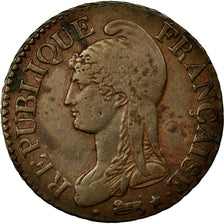 França, 5 Centimes, Dupré, AN 7/5, Paris (A/R), Bronze, EF(40-45), Gadoury:126