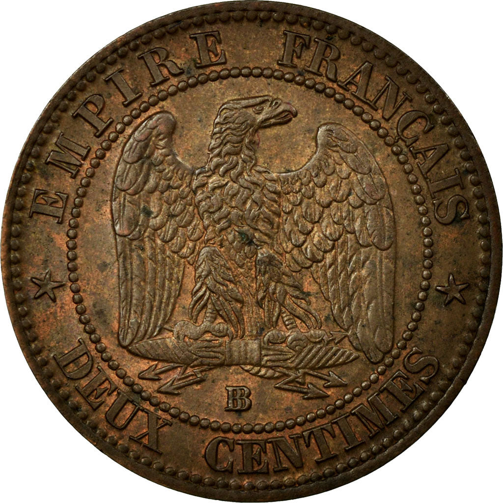 Coin, France, Napoleon III, Napoléon III, 2 Centimes, 1862, Strasbourg