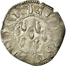 Duchy of Brittany, Jean IV de Montfort, 1/2 Gros, 1345-1399, Argento, MB+