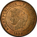 Monnaie, France, Cérès, 2 Centimes, 1888, Paris, SUP, Bronze, KM:827.1