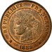 Coin, France, Cérès, 2 Centimes, 1889, Paris, MS(60-62), Bronze, KM:827.1