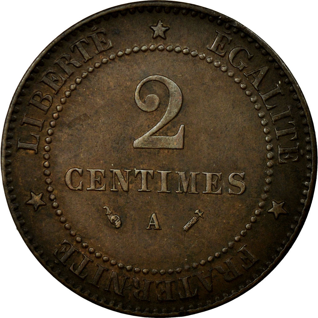 Coin, France, Cérès, 2 Centimes, 1892, Paris, AU(55-58), Bronze, Gadoury:105
