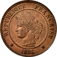 Coin, France, Cérès, 2 Centimes, 1895, Paris, MS(60-62), Bronze, KM:827.1