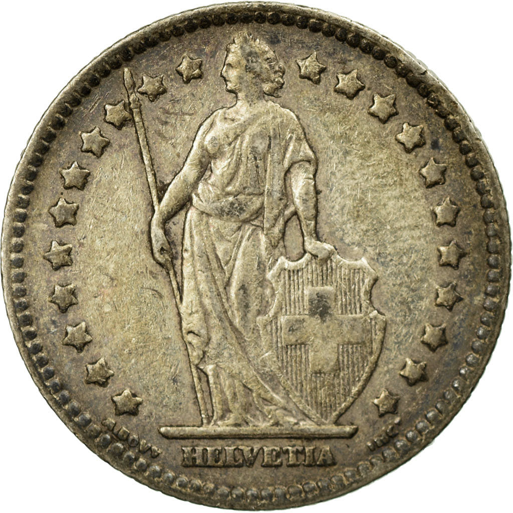 Coin, Switzerland, Franc, 1921, Bern, EF(40-45), Silver, KM:24