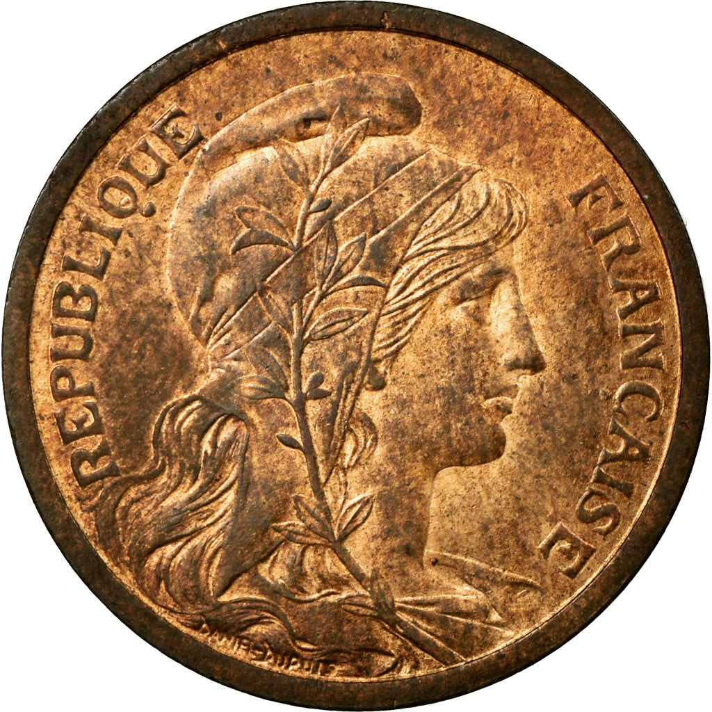 Coin, France, Dupuis, 2 Centimes, 1899, MS(60-62), Bronze, Gadoury:107